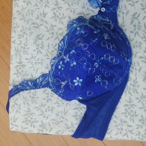 Frederick's of Hollywood underwire blue bra size 42c - Picture 4 of 8